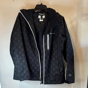 Columbia Dark Patterned Jacket with Hood